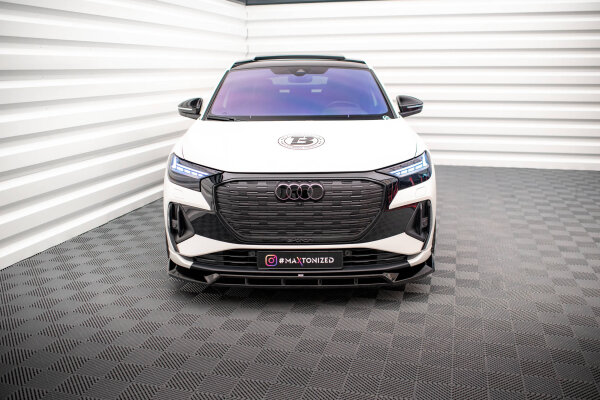 Maxton Design Frontansatz V.2 schwarz Hochglanz - Audi Q4 e-tron Sportback MK1