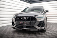 Maxton Design Front extension V.2 gloss black - Audi Q3 S-Line F3