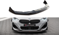 Maxton Design Front extension V.3 gloss black - BMW 2...