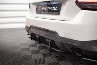 Maxton Design Street Pro Rear Bumper black-red - BMW 2 Coupe M-Package G42