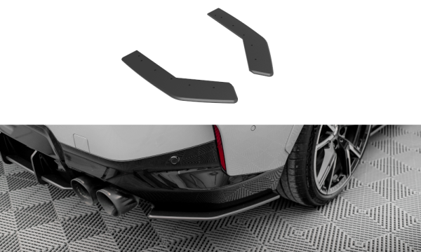 Maxton Design Street Pro Heckansatz Flaps Diffusor rot - BMW 2 Coupe M240i G42