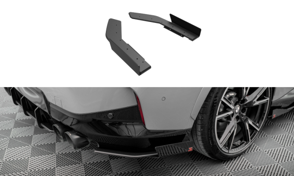 Maxton Design Street Pro Heckansatz Flaps Diffusor + Flaps schwarz Hochglanz - BMW 2 Coupe M240i G42