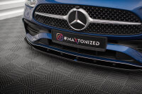 Maxton Design Front extension V.2 gloss black - Mercedes C AMG-Line W206