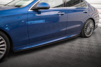 Maxton Design Side skirts extension gloss black - Mercedes C AMG-Line W206