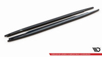 Maxton Design Side skirts extension gloss black - Mercedes C AMG-Line W206