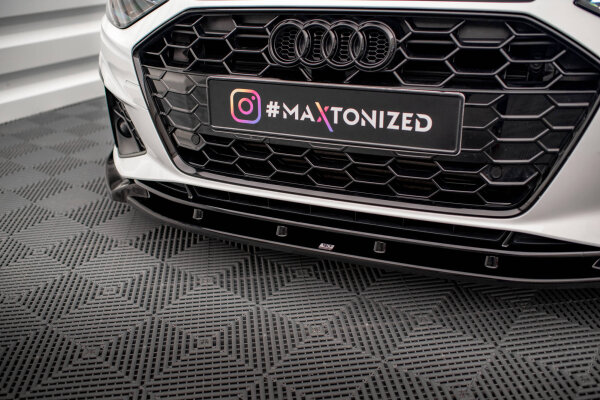 Maxton Design Frontansatz V.1 schwarz Hochglanz - Audi A4 S-Line / S4 B9 Facelift