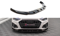 Maxton Design Front extension V.1 gloss black - Audi A4 S-Line / S4 B9 Facelift