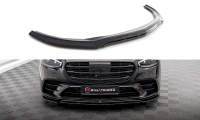 Maxton Design Front extension gloss black - Mercedes S...