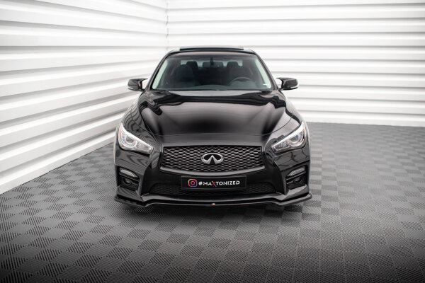 Maxton Design Frontansatz V.1 schwarz Hochglanz - Infiniti Q50 S MK1