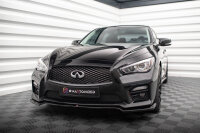 Maxton Design Front extension V.1 gloss black - Infiniti Q50 S MK1