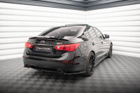 Maxton Design Rear extension Flaps Diffusor gloss black - Infiniti Q50 S MK1