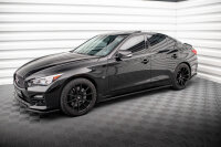 Maxton Design Side skirts extension gloss black - Infiniti Q50 S MK1