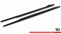 Maxton Design Side skirts extension gloss black - Lexus ES F Sport MK7