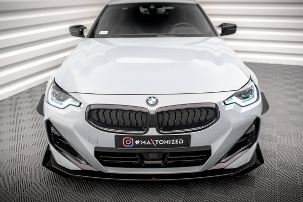 Maxton Design Stoßstangenflügel vorne (Canards) - BMW 2 Coupe M-Paket / M240i G42