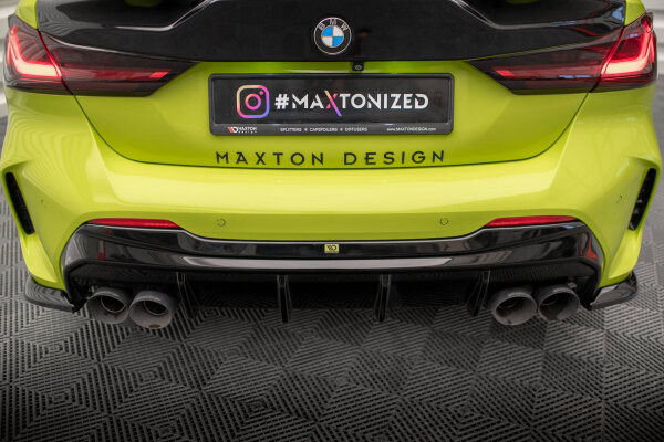 Maxton Design Diffusor Rear extension V.3 gloss black - BMW 1 Series F40 M-Paket/ M135i