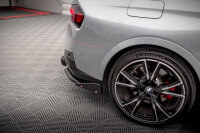 Maxton Design Heckansatz Flaps Diffusor V.2 + Flaps schwarz Hochglanz - BMW 2 Coupe M240i G42