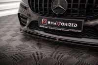 Maxton Design Front extension V.1 gloss black - Mercedes C AMG Line / C43 AMG Limousine / Coupe W205 / C205 Facelift