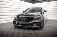 Maxton Design Front extension V.2 gloss black - Mercedes C AMG Line / C43 AMG Limousine / Coupe W205 / C205 Facelift