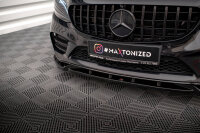 Maxton Design Frontansatz V.2 schwarz Hochglanz - Mercedes C AMG Line / C43 AMG Limousine / Coupe W205 / C205 Facelift