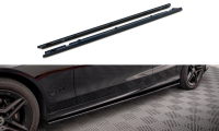 Maxton Design Side skirts extension gloss black - Mercedes C43 / C AMG-Line Limousine W205 Facelift