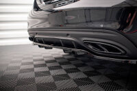 Maxton Design Middle diffuser rear extension DTM Look gloss black - Mercedes C AMG-Line W205 Facelift