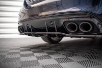 Maxton Design Middle diffuser rear extension DTM Look gloss black - Mercedes C 43 Limousine W205 Facelift