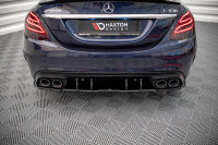 Maxton Design Street Pro Rear Bumper black-red - Mercedes C 43 Limousine W205 Facelift