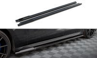 Maxton Design Side skirts extension gloss black - BMW 7...