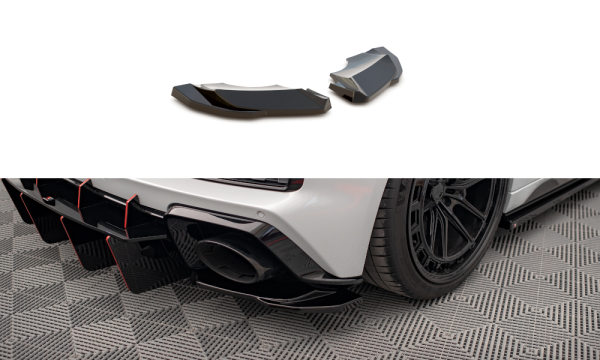Maxton Design Heckansatz Flaps Diffusor schwarz Hochglanz - Audi R8 MK2 Facelift