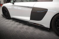 Maxton Design Side skirts extension V.2 gloss black - Audi R8 MK2 Facelift