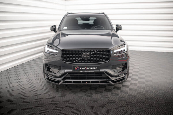 Maxton Design Frontansatz V.2 schwarz Hochglanz - Volvo XC90 R-Design MK2 Facelift