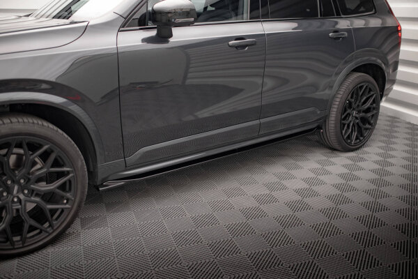 Maxton Design Seitenschweller Ansatz schwarz Hochglanz - Volvo XC90 R-Design MK2 Facelift