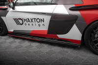 Maxton Design Side skirts extension gloss black - Audi R8...