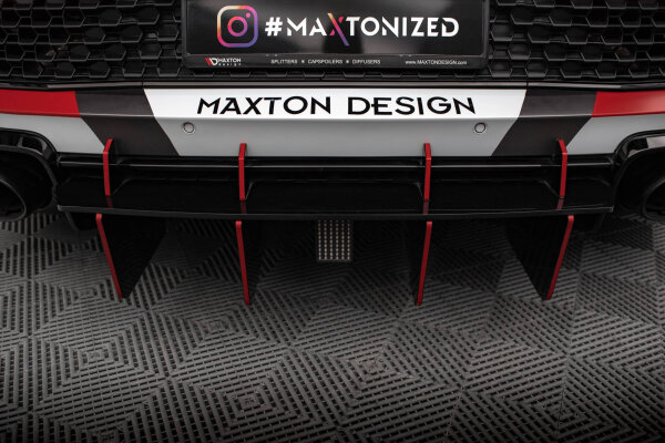 Maxton Design Street Pro Heckschürze schwarz - Audi R8 MK2 Facelift