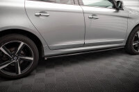 Maxton Design Side skirts extension gloss black - Volvo XC60 R-Design MK1 Facelift