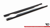 Maxton Design Side skirts extension gloss black - Volvo XC60 R-Design MK1 Facelift