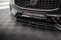 Maxton Design Front extension gloss black - Volvo XC60 R-Design MK2 Facelift