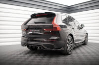 Maxton Design Mittlerer Diffusor Heckansatz DTM Look schwarz Hochglanz - Volvo XC60 R-Design MK2 Facelift