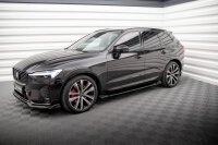 Maxton Design Side skirts extension gloss black - Volvo XC60 R-Design MK2 Facelift