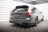 Maxton Design Middle diffuser rear extension DTM Look gloss black - Volvo V90 R-Design MK2