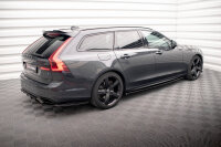 Maxton Design Side skirts extension gloss black - Volvo V90 R-Design MK2