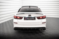 Maxton Design Heckansatz Flaps Diffusor V.2 schwarz Hochglanz - Kia Optima MK4 Facelift