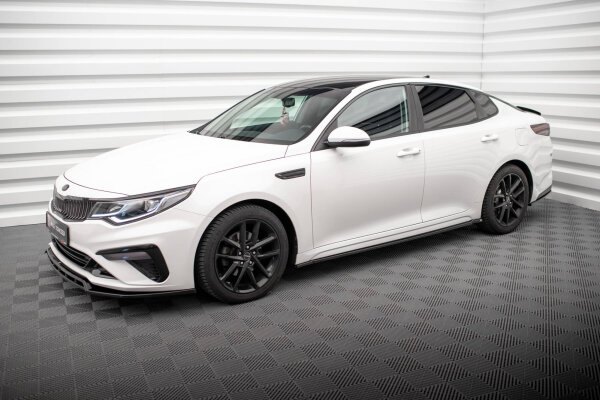 Maxton Design Seitenschweller Ansatz schwarz Hochglanz - Kia Optima MK4 Facelift