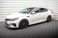 Maxton Design Side skirts extension gloss black - Kia Optima MK4 Facelift