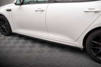 Maxton Design Side skirts extension gloss black - Kia Optima MK4 Facelift