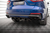 Maxton Design Middle diffuser rear extension DTM Look gloss black - Maserati Levante GTS MK1