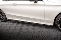 Maxton Design Seitenschweller Ansatz schwarz Hochglanz - Mercedes C Coupe AMG-Line C205 Facelift