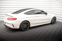 Maxton Design Seitenschweller Ansatz schwarz Hochglanz - Mercedes C Coupe AMG-Line C205 Facelift