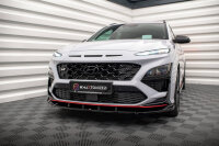 Maxton Design Front extension V.2 gloss black - Hyundai Kona N MK1