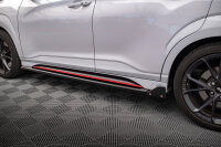 Maxton Design Seitenschweller Ansatz V.1 + Flaps schwarz Hochglanz - Hyundai Kona N MK1